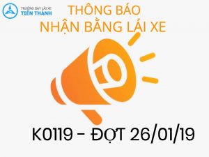 DANH SÁCH NHẬN BẰNG 26/01 TIẾN THÀNH