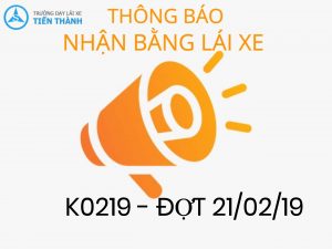 DANH SÁCH NHẬN BẰNG 21/02/19