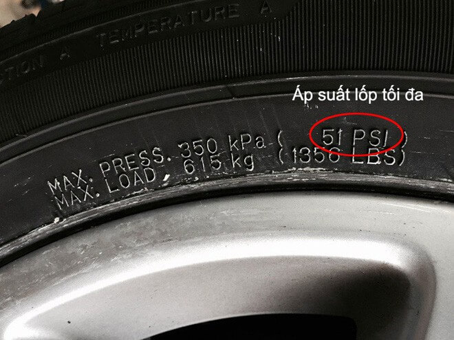 Cách đo áp suất lốp